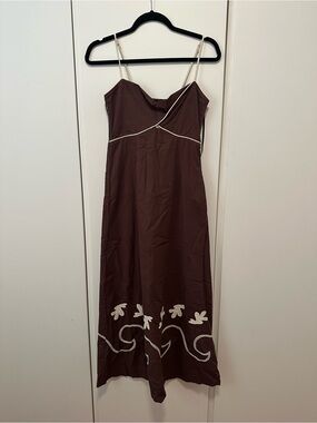 Mon Renn Brown Sundress US Size Small